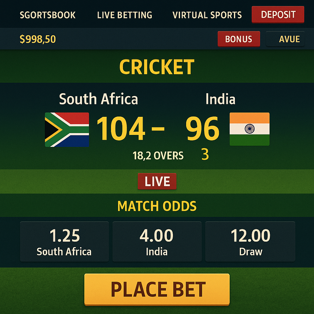 BloodySlots - Cricket Betting - Live Sports Odds